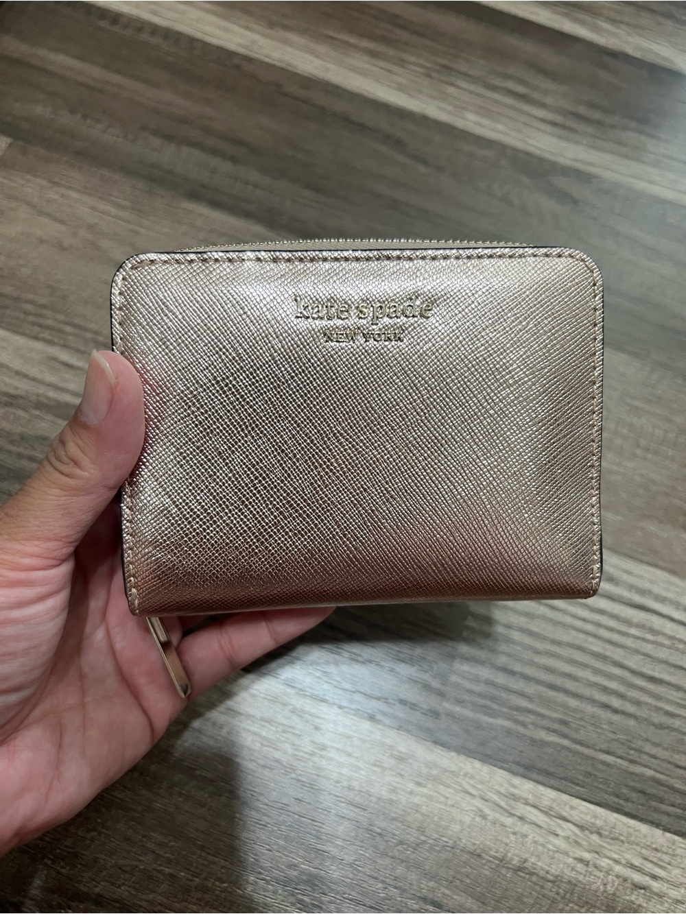 kate spade Rose Gold Leather Wallet